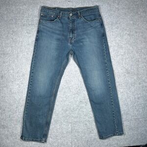 Levi's 505 denim jeans mens 36x30(35x29) Blue Regular Fit Straight Leg workwear